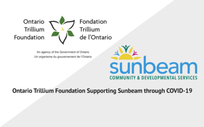 Ontario Trillium Foundation Supporting Sunbeam through COVID-19