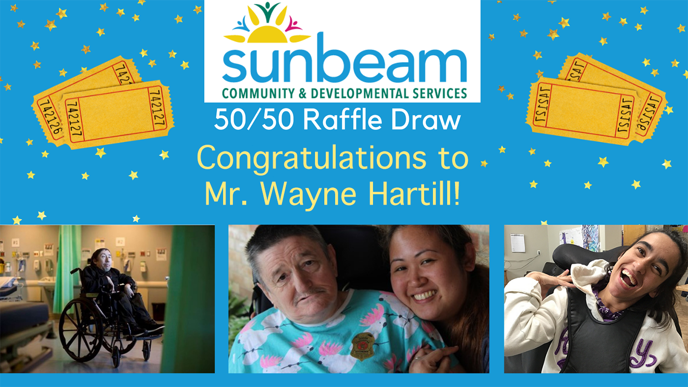 Sunbeam 50/50 Raffle Fundraiser Draw - Winner!