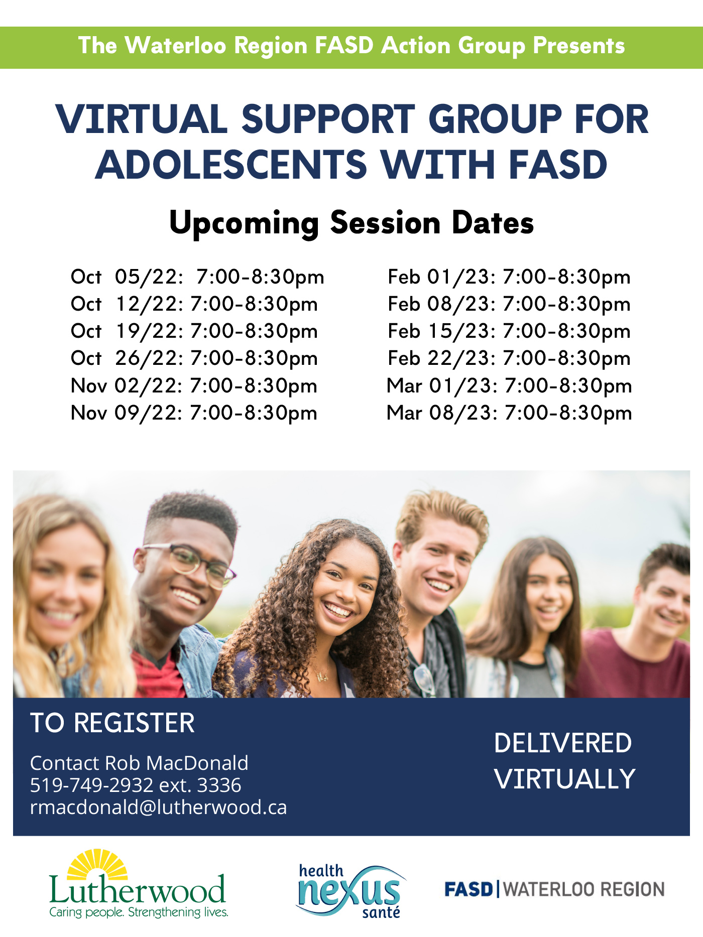 Virtual Support Group for Adolescents with FASD