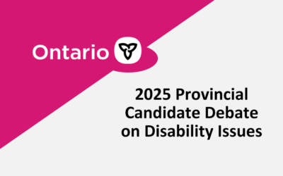 Candidates’ Debate on Disability Issues in the Ontario General Election