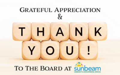 Grateful Appreciation to the Board of Sunbeam