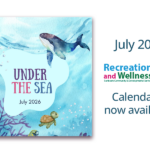 July Recreation and Wellness Calendar poster image