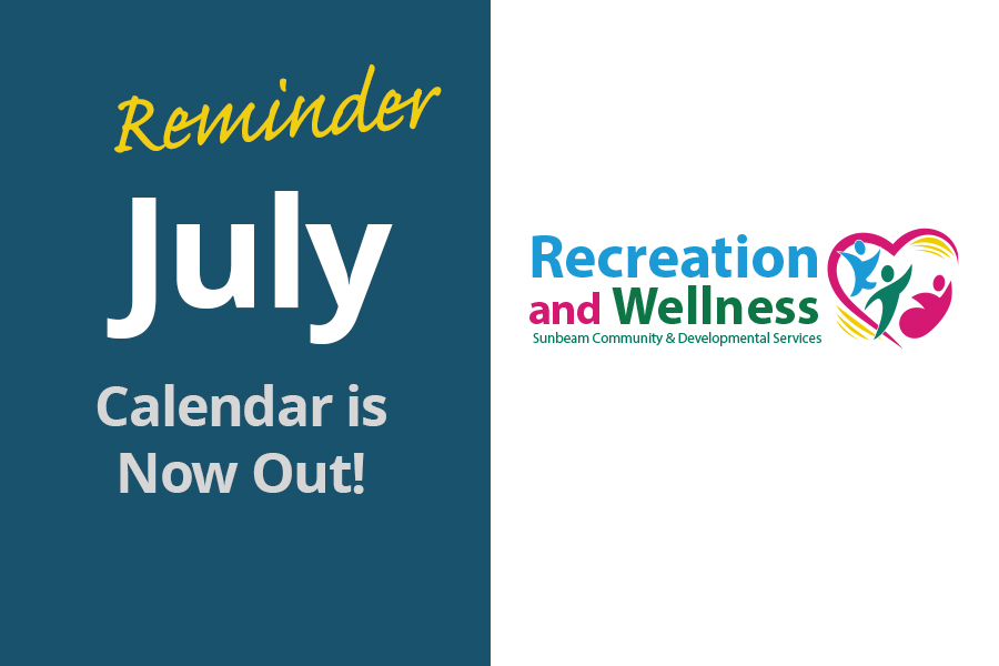 July Recreation Calendar is now out image
