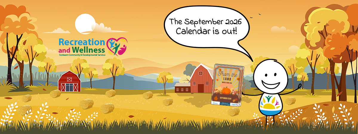 September Recreation and Wellness calendar image