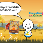 September Recreation and Wellness calendar poster image